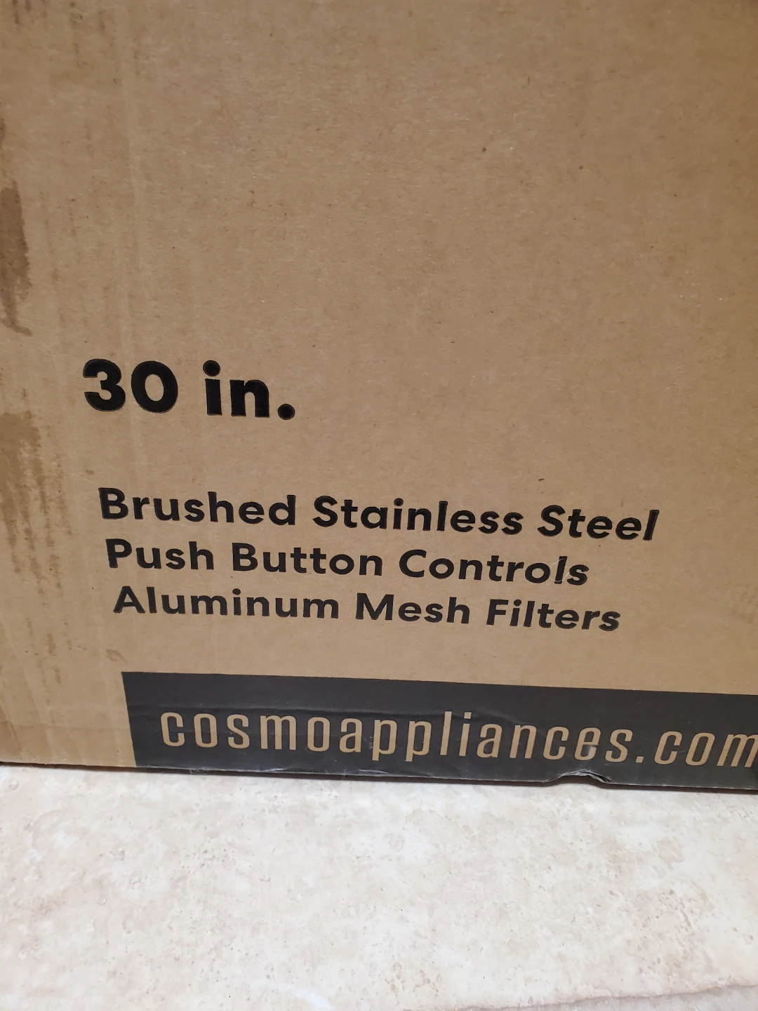 (New) Cosmo 30 inch Under Cabinet Range Hood COS-5MU30 - photo 3