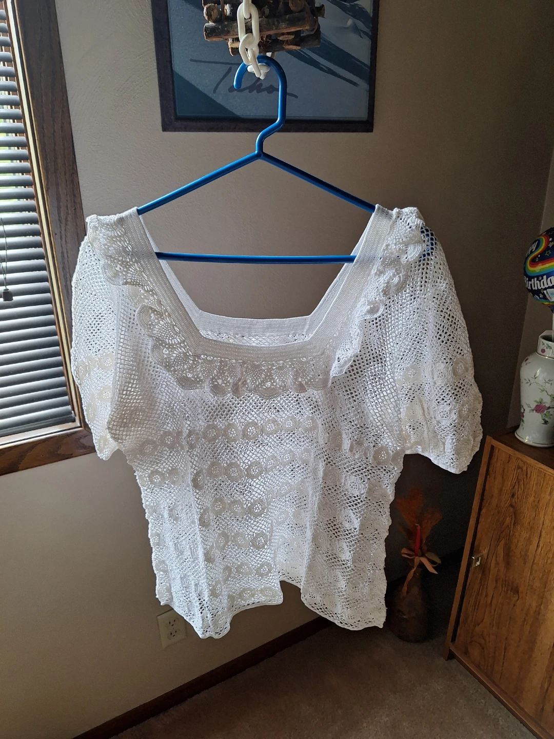 White Crochet Lace Top