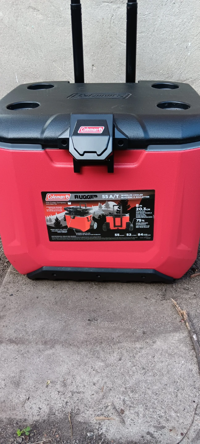 Coleman 55 A/T Wheeled Cooler - Red