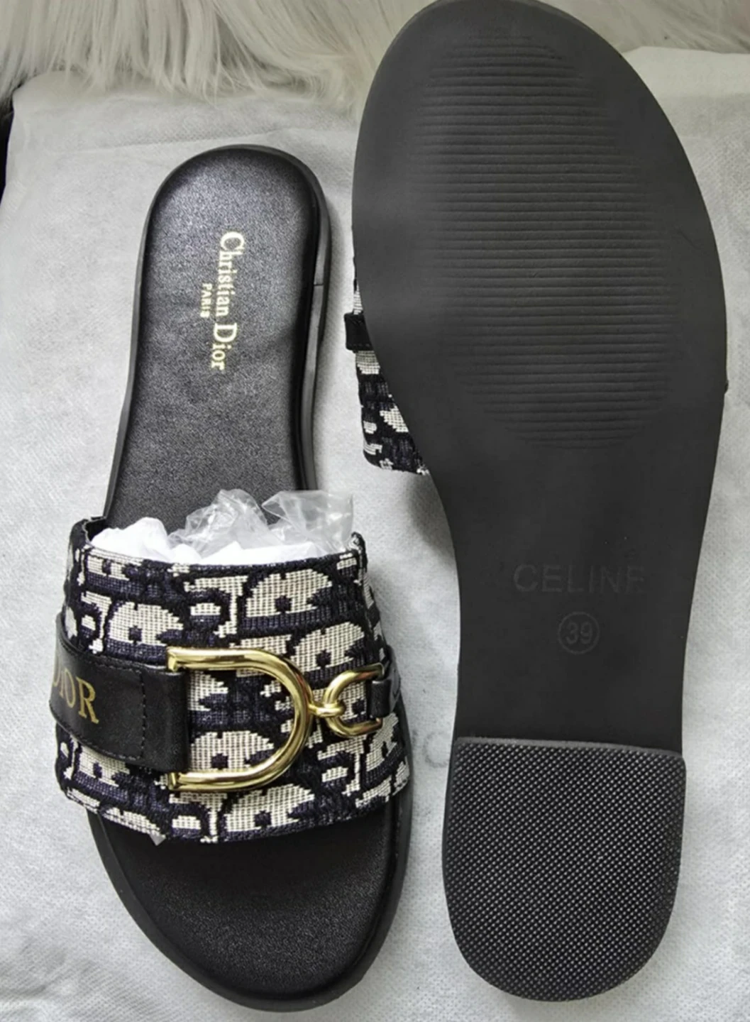 Brand new Christian Dior Women's Slides - Size 39 - photo 2