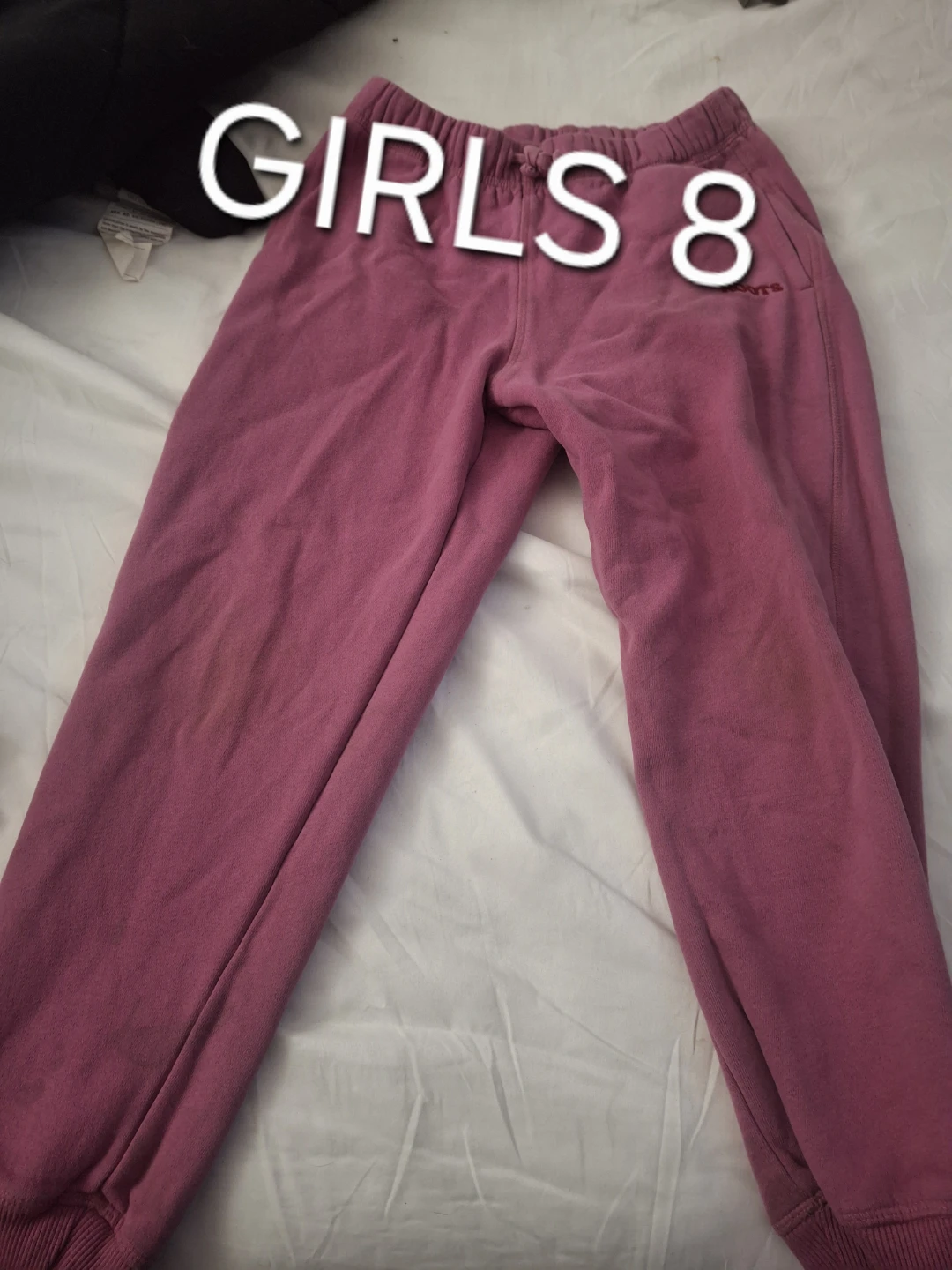 Girls' Pink Sweatpants Size 8