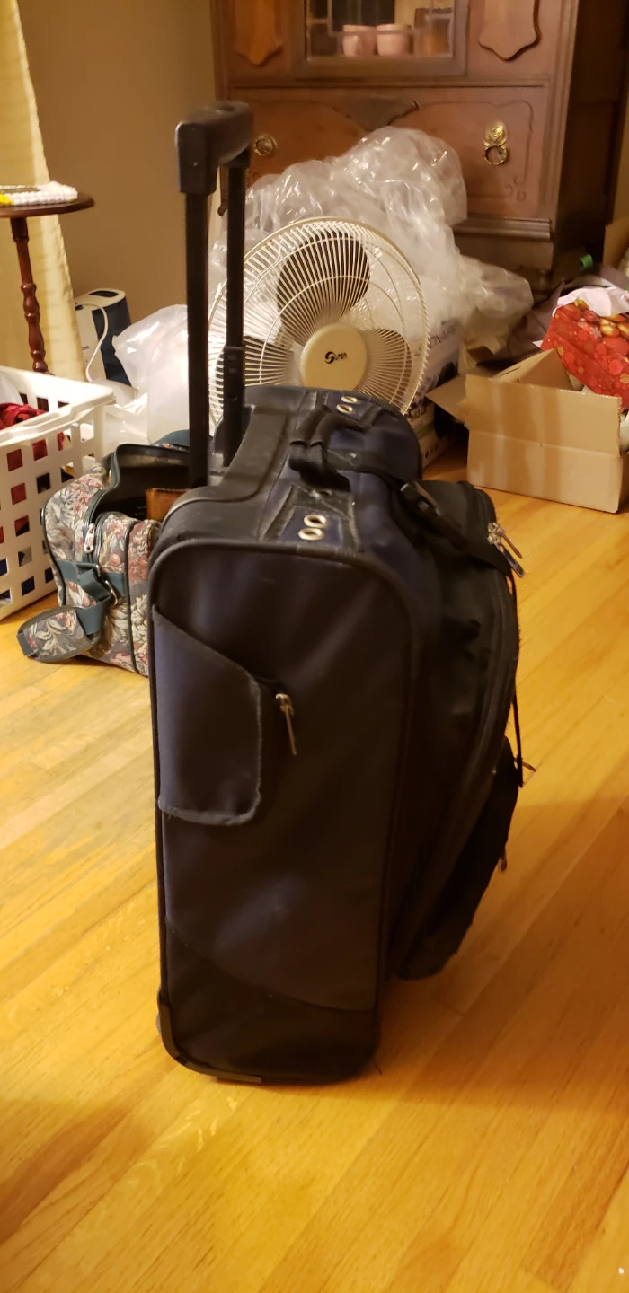 Black and Blue Rolling Suitcase - photo 4