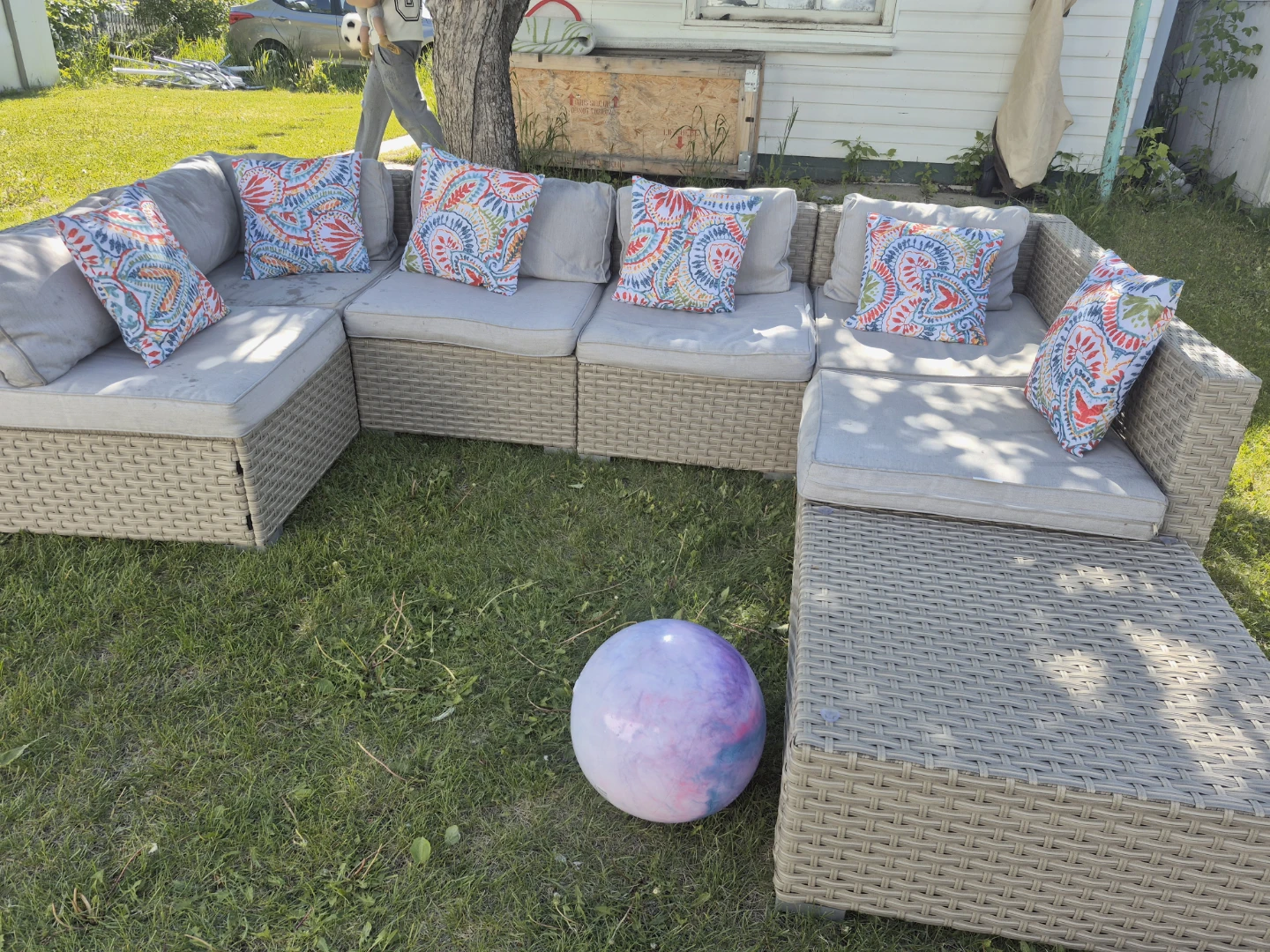 Wicker Outdoor Sectional Sofa Set
