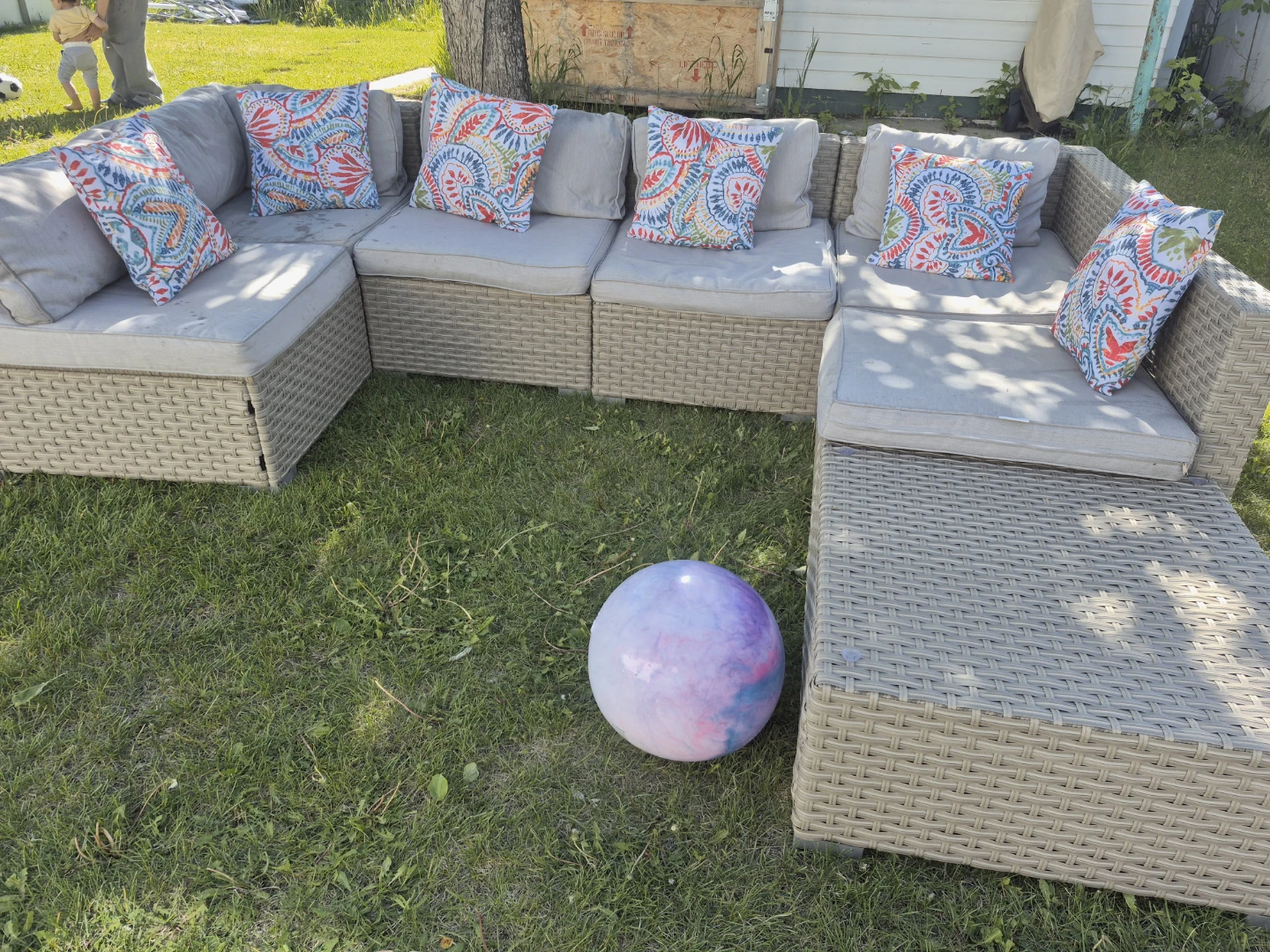 Wicker Outdoor Sectional Sofa Set - photo 2