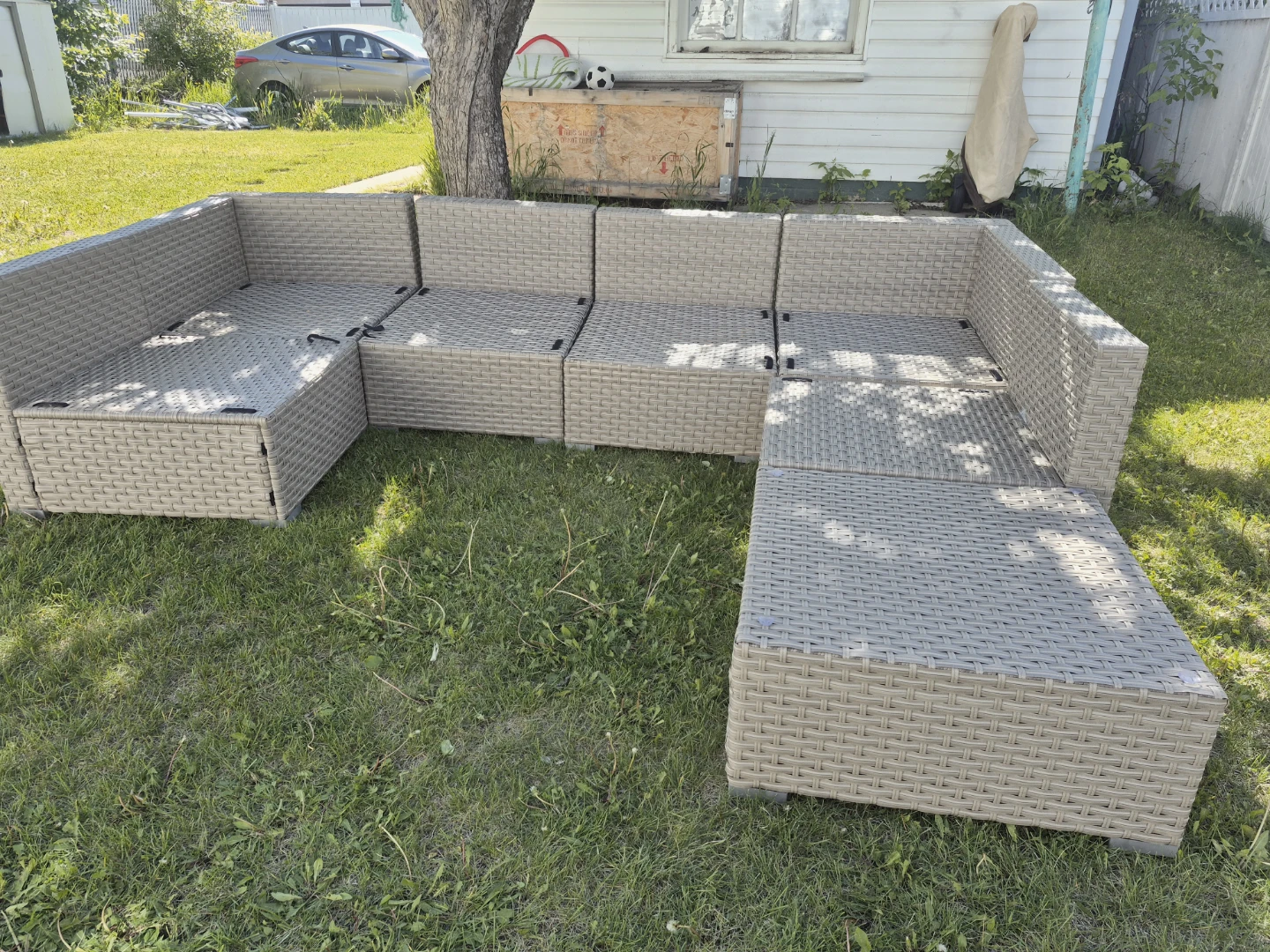 Wicker Outdoor Sectional Sofa Set - photo 3