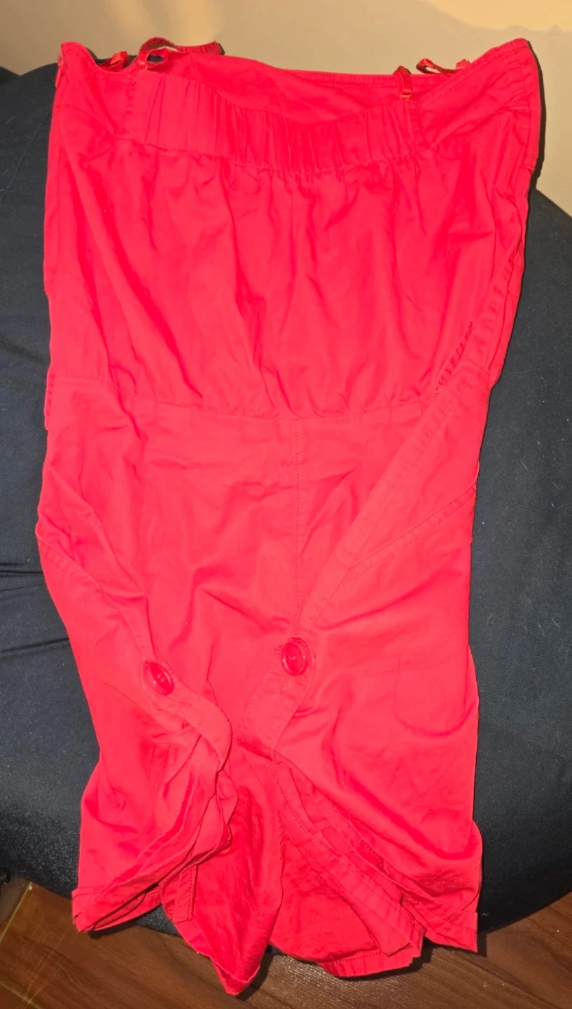 ⚽ Red strapless romper - photo 2