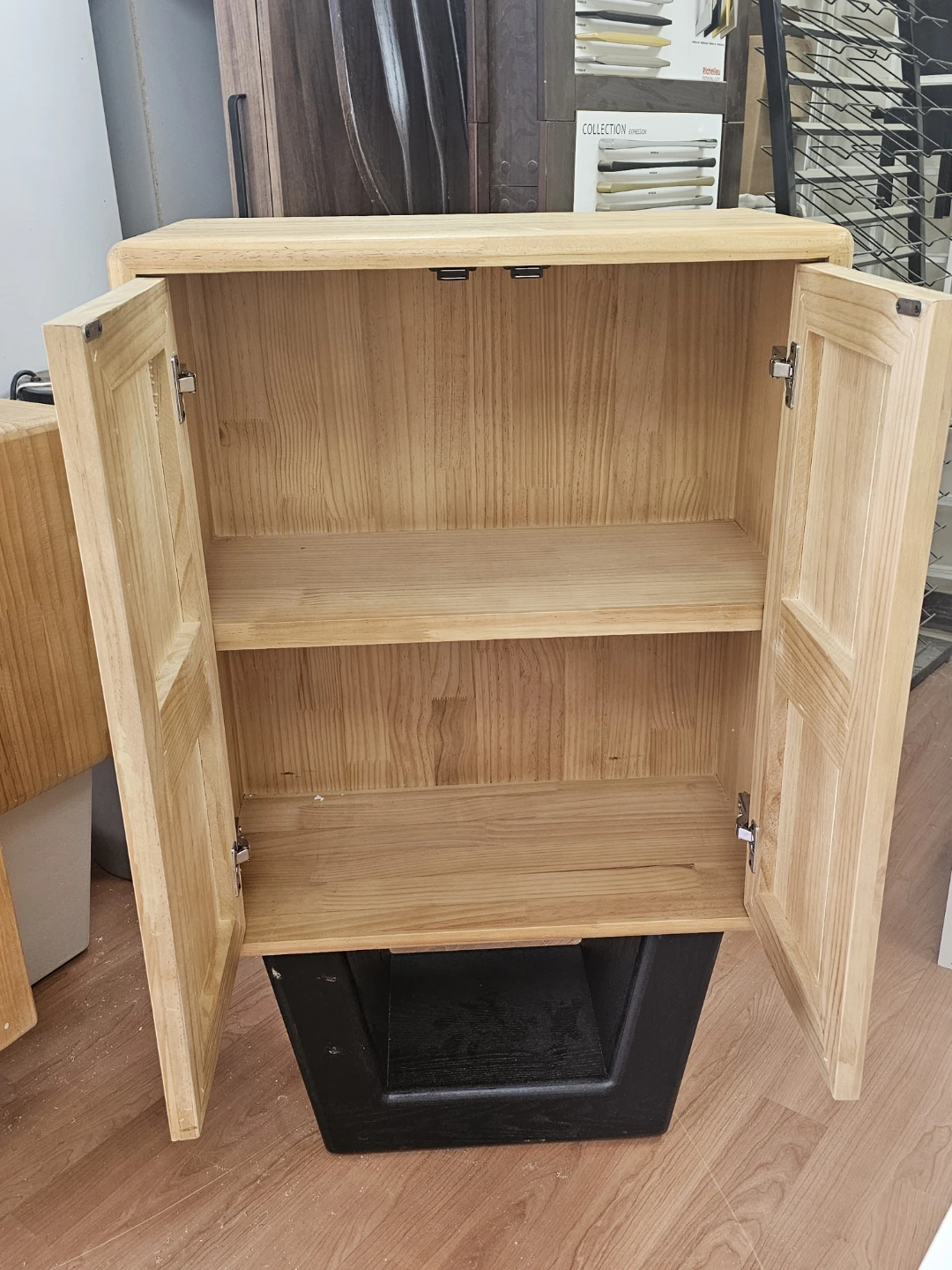 Wooden Cabinet with Doors - photo 2