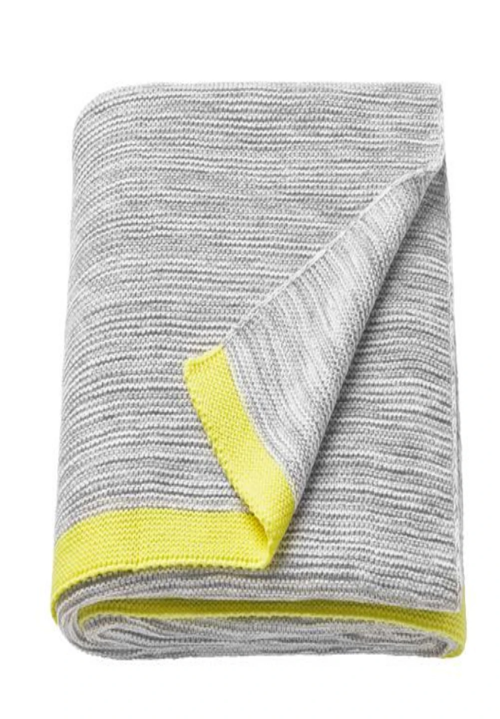 IKEA LISAMARI Throw Blanket Grey/Yellow 130x170 cm - photo 2