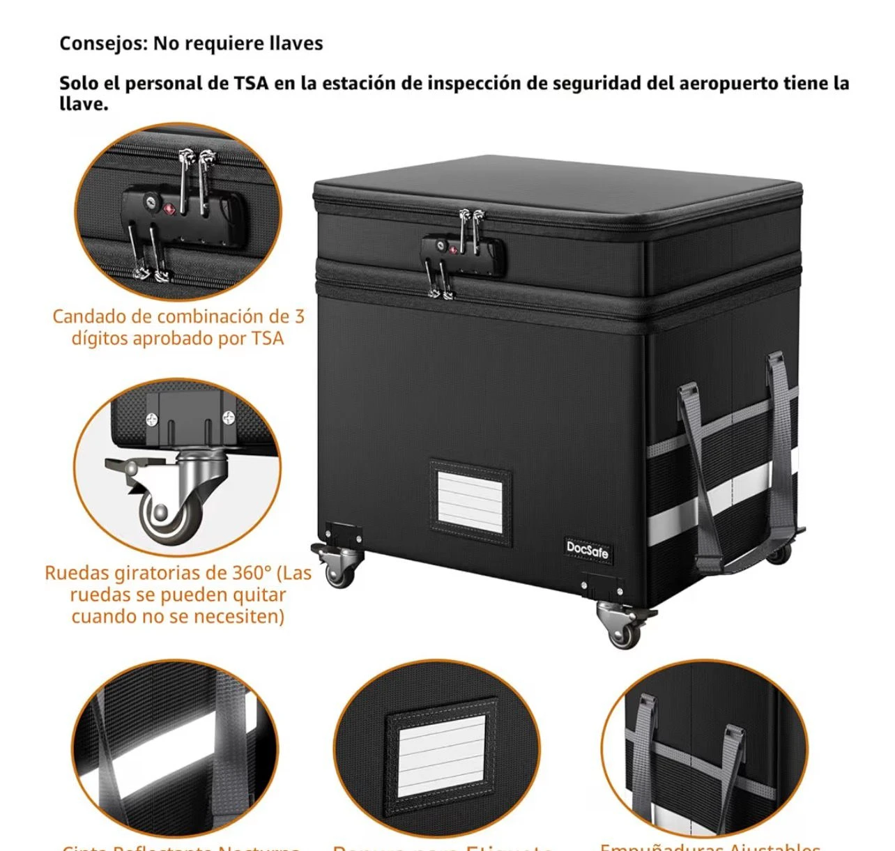 DocSafe Fireproof Document Box with Wheels - photo 5