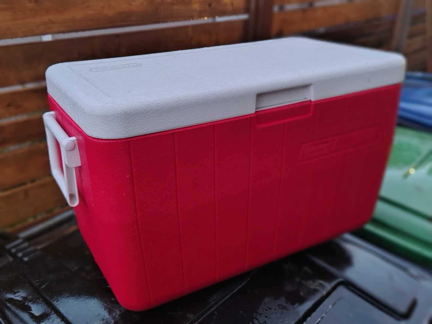 Vintage Coleman 48qt Carry Cooler with Drain