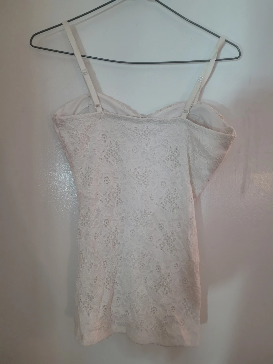 White Lace Bustier Top - photo 2
