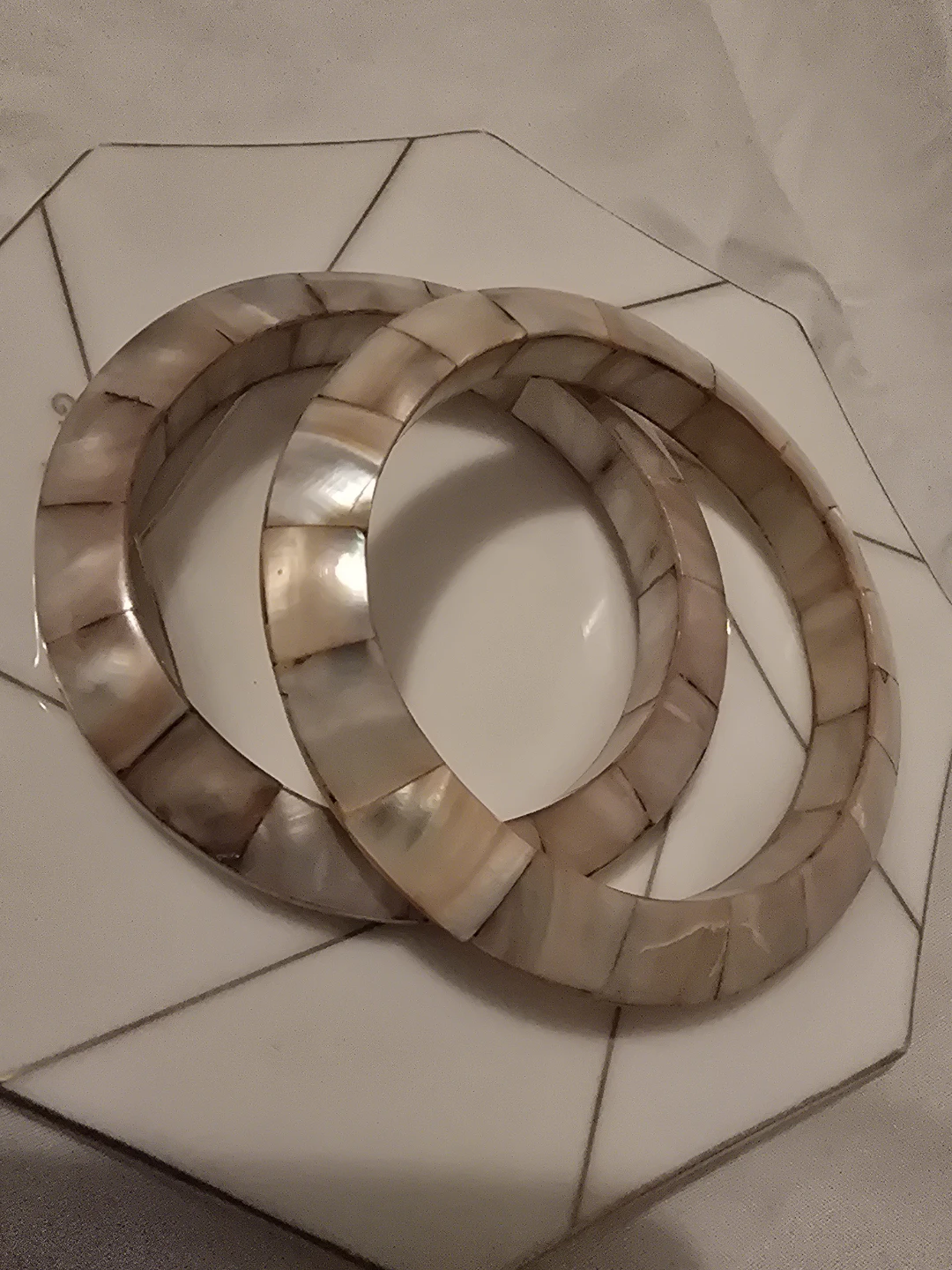 Set of 2 Mother of Pearl Bangles - photo 2