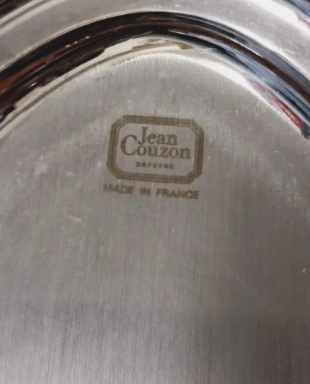 ⚽  Jean Couzon Silver Plated Serving Tray - photo 3