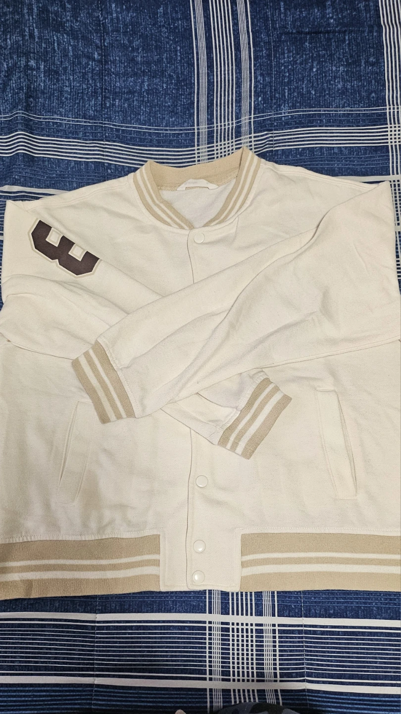 Cream Varsity Jacket - photo 2