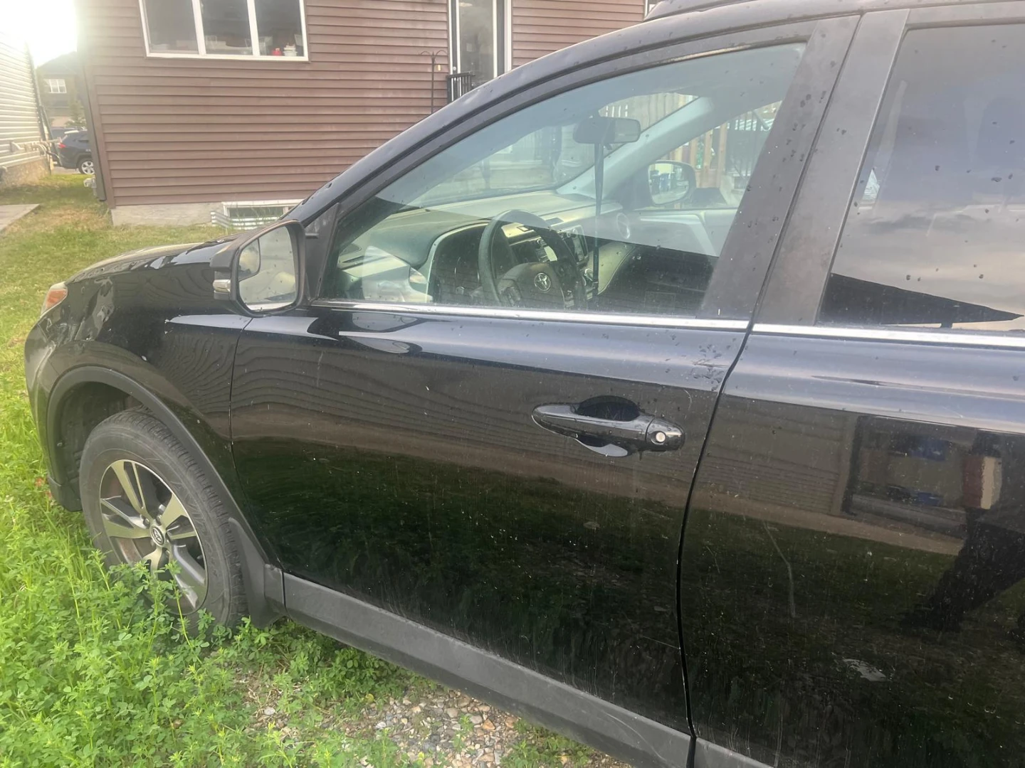 Black Toyota RAV4 2018 LE- Hail damage - photo 2