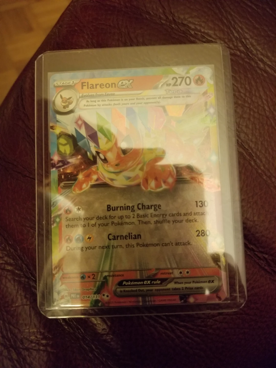 Pokemon TCG Flareon EX Trading Card
