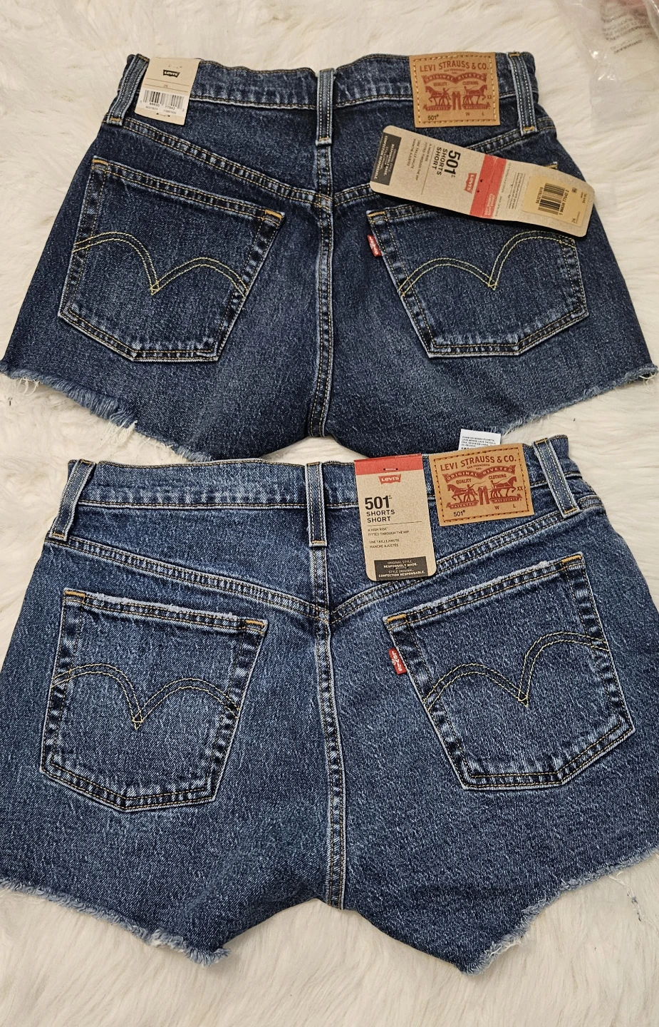 Levi's 501 Denim Shorts - Size 26 & 28 - photo 2