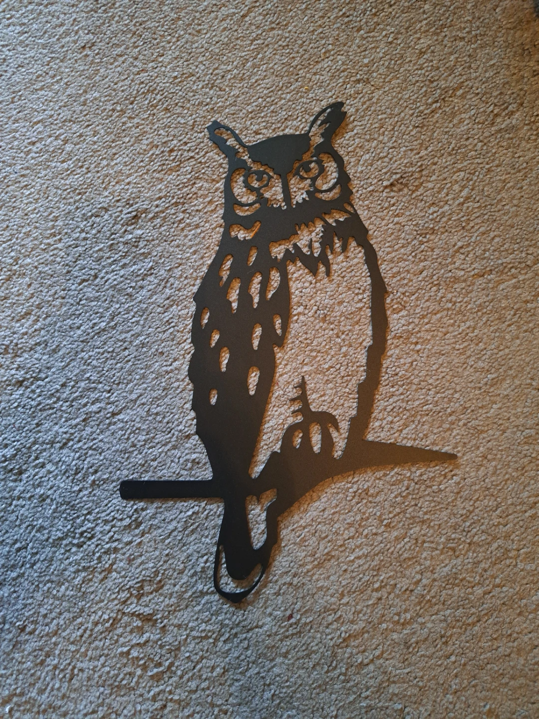 Renovatio Metal Owl Yard Decor