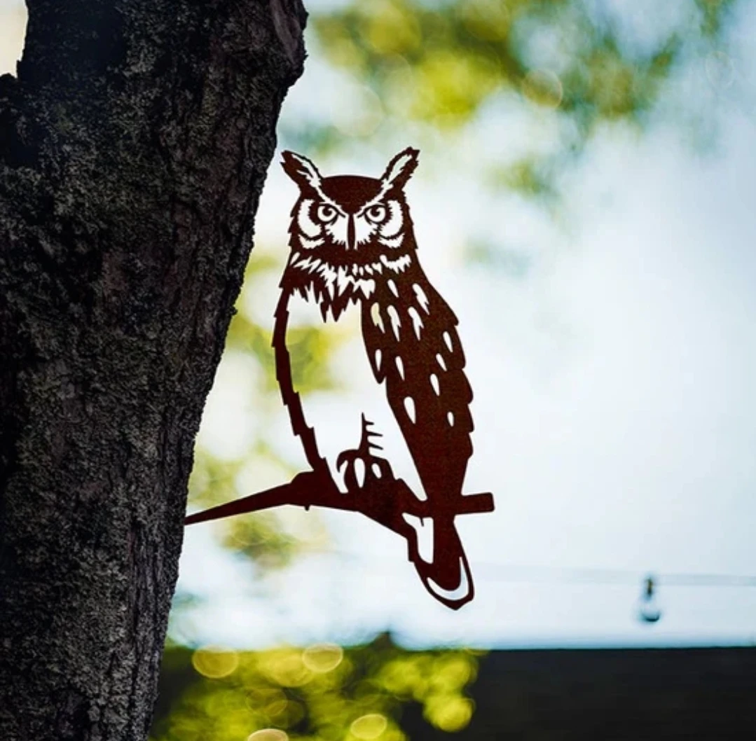 Renovatio Metal Owl Yard Decor - photo 2