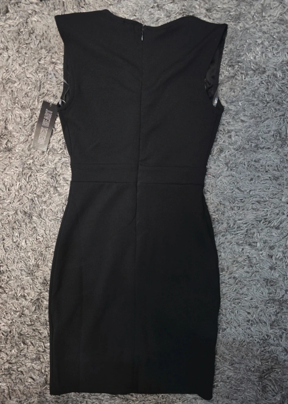 Black Mini Dress Women Small Rhinestone Dress - photo 3