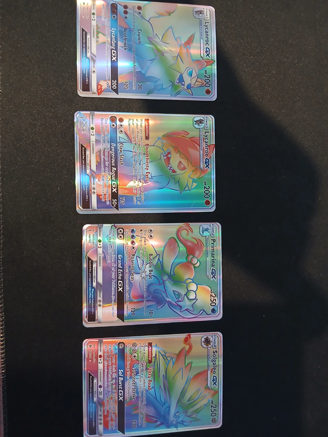 4x Pokemon GX Cards