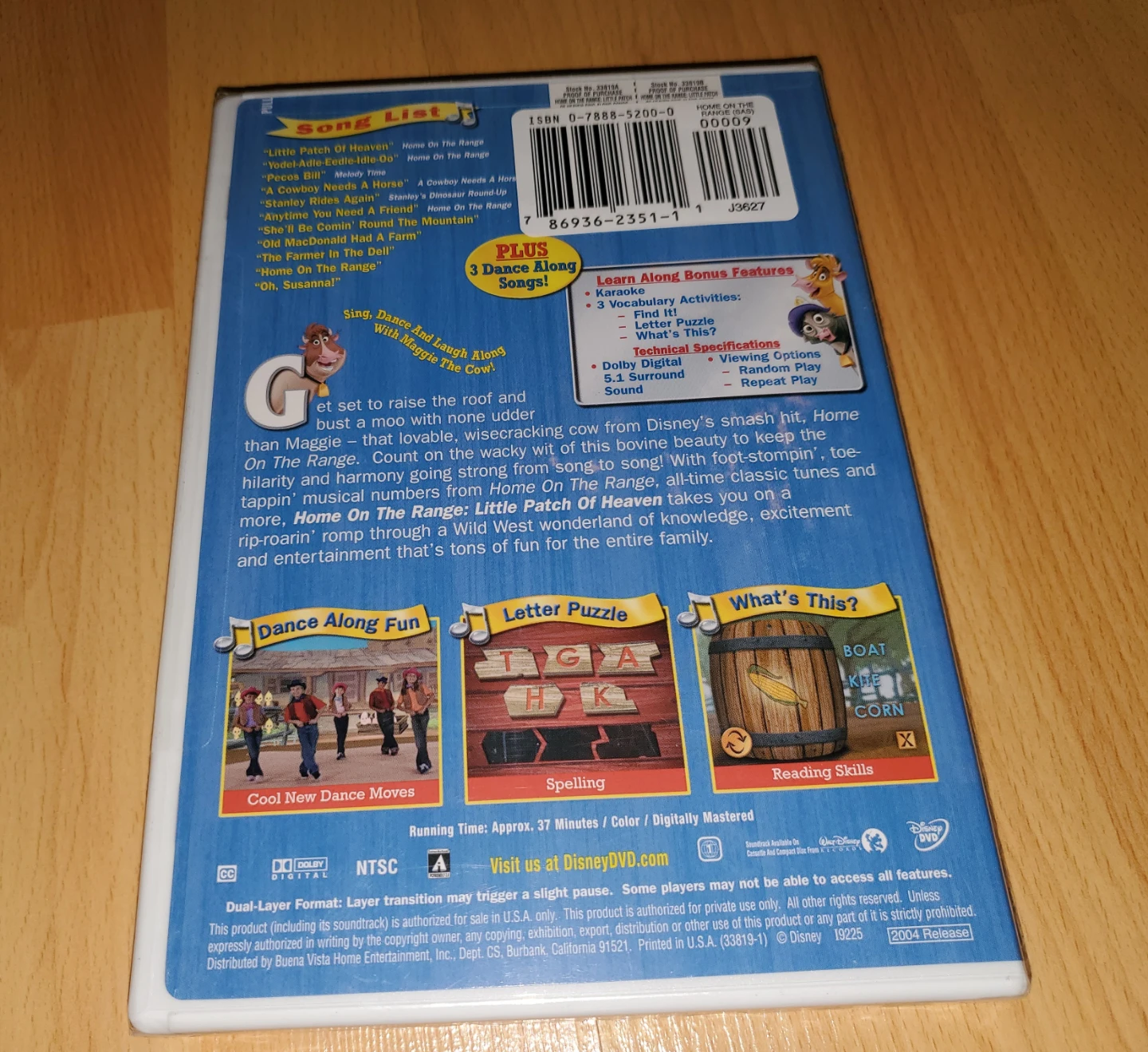 (Out of Print) Sealed Disney DVD Sing Along Songs - photo 2