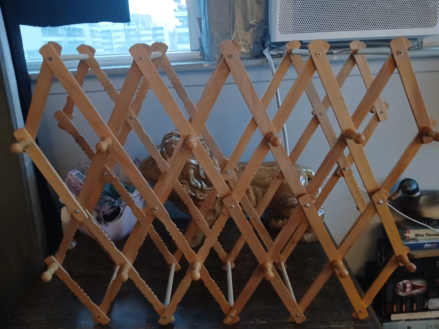 Wooden Accordion Wine Rack