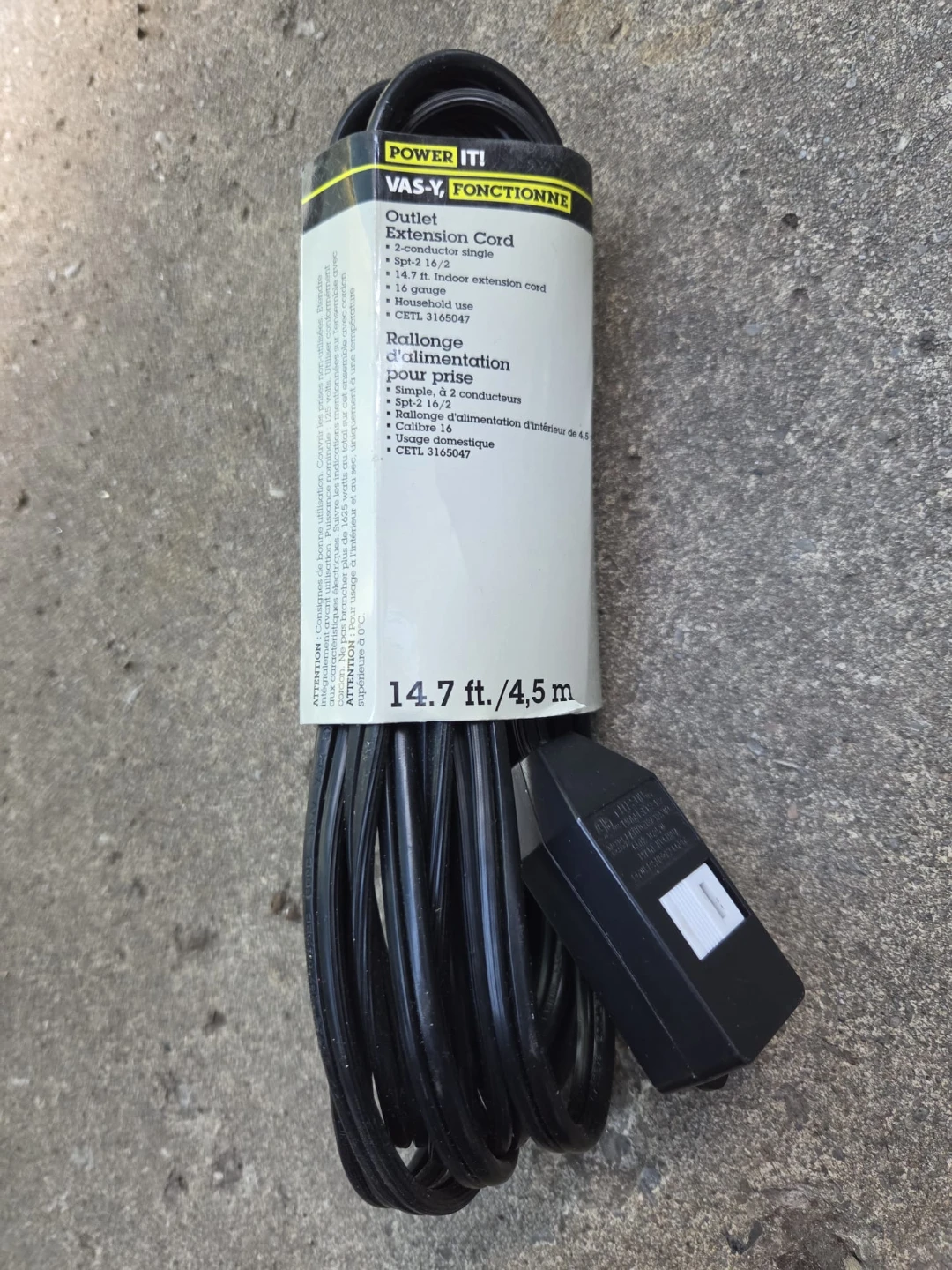 ⚽️ POWER IT! 14.7 ft. Indoor Extension Cord