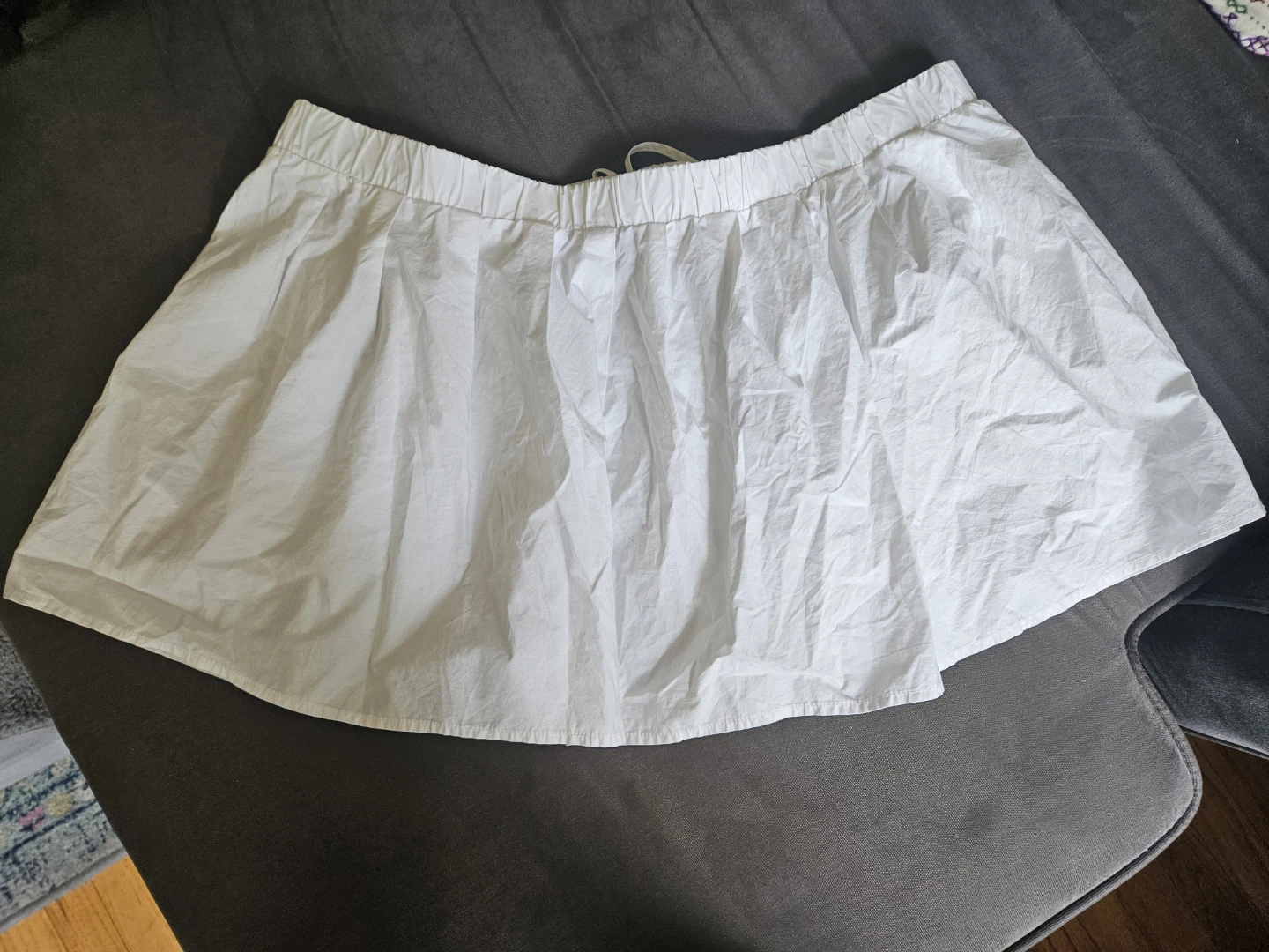 H&M Divided White Cotton Skirt - XL