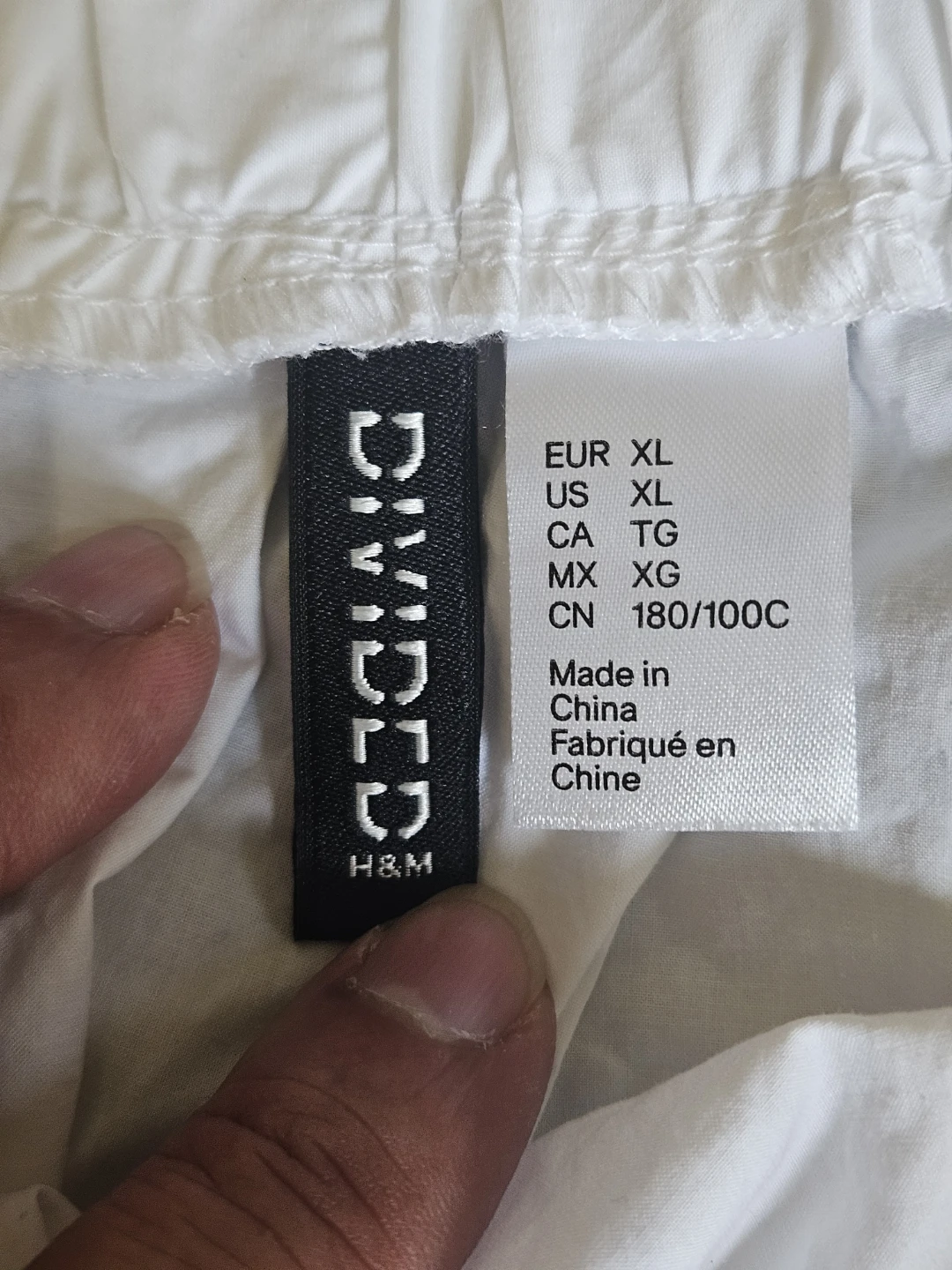 H&M Divided White Cotton Skirt - XL - photo 3
