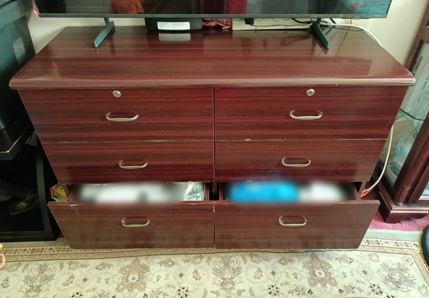 Cherry Wood 6-Drawer Dresser - photo 2