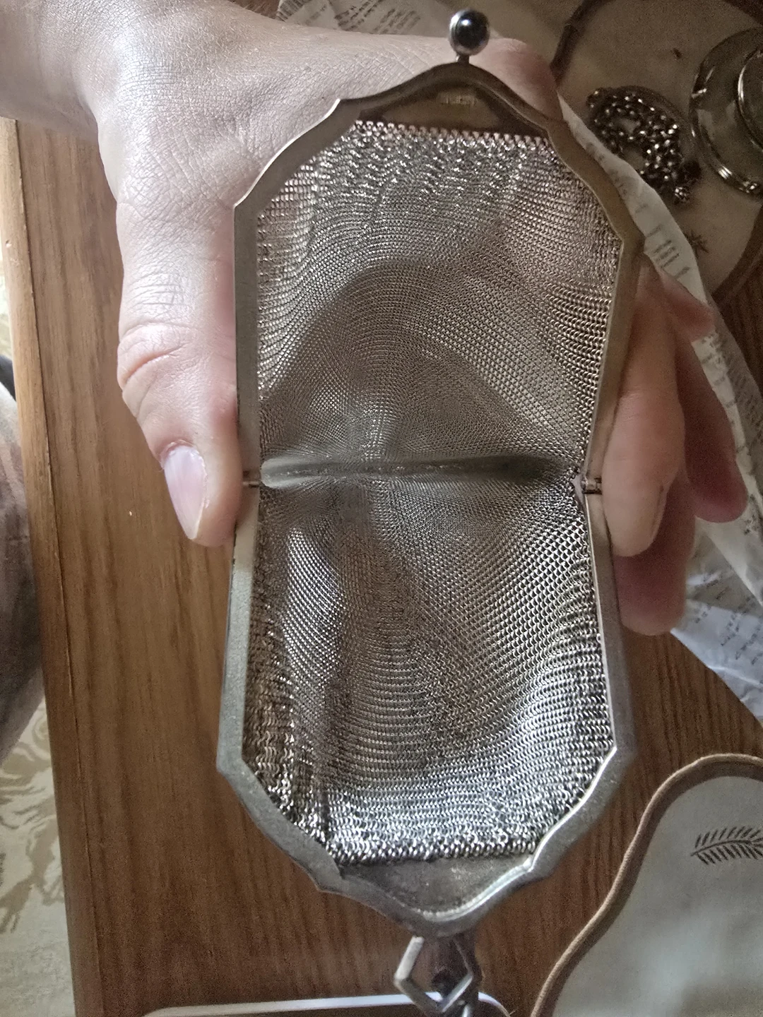 Whiting & Davis Sterling Mesh Coin Purse - photo 5
