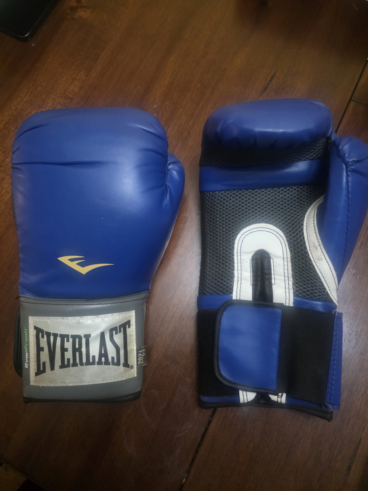 Everlast Pro Style Training Gloves - Blue 12 OZ - photo 2