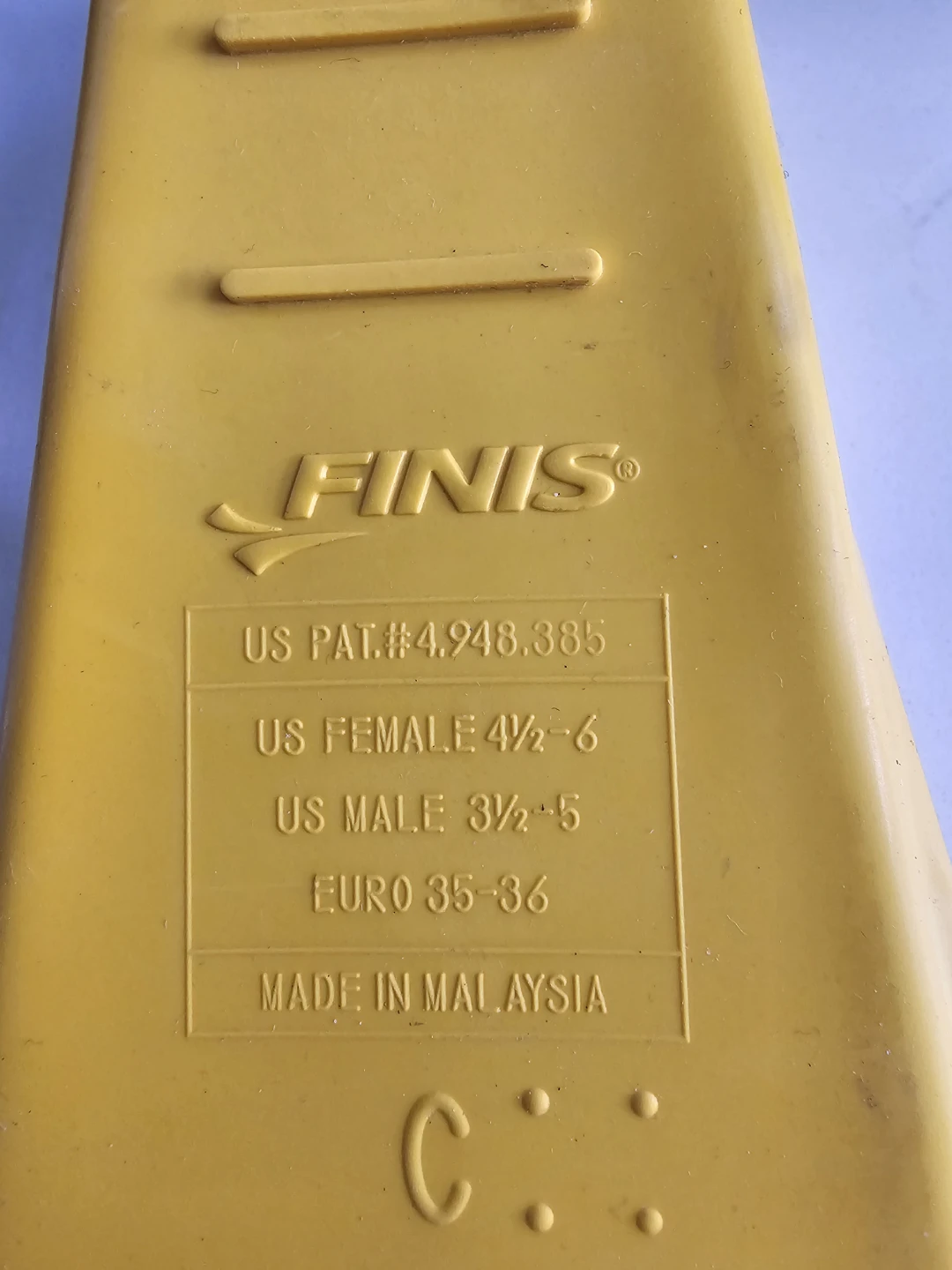 FINIS Zoomers Training Fins - Yellow - photo 3