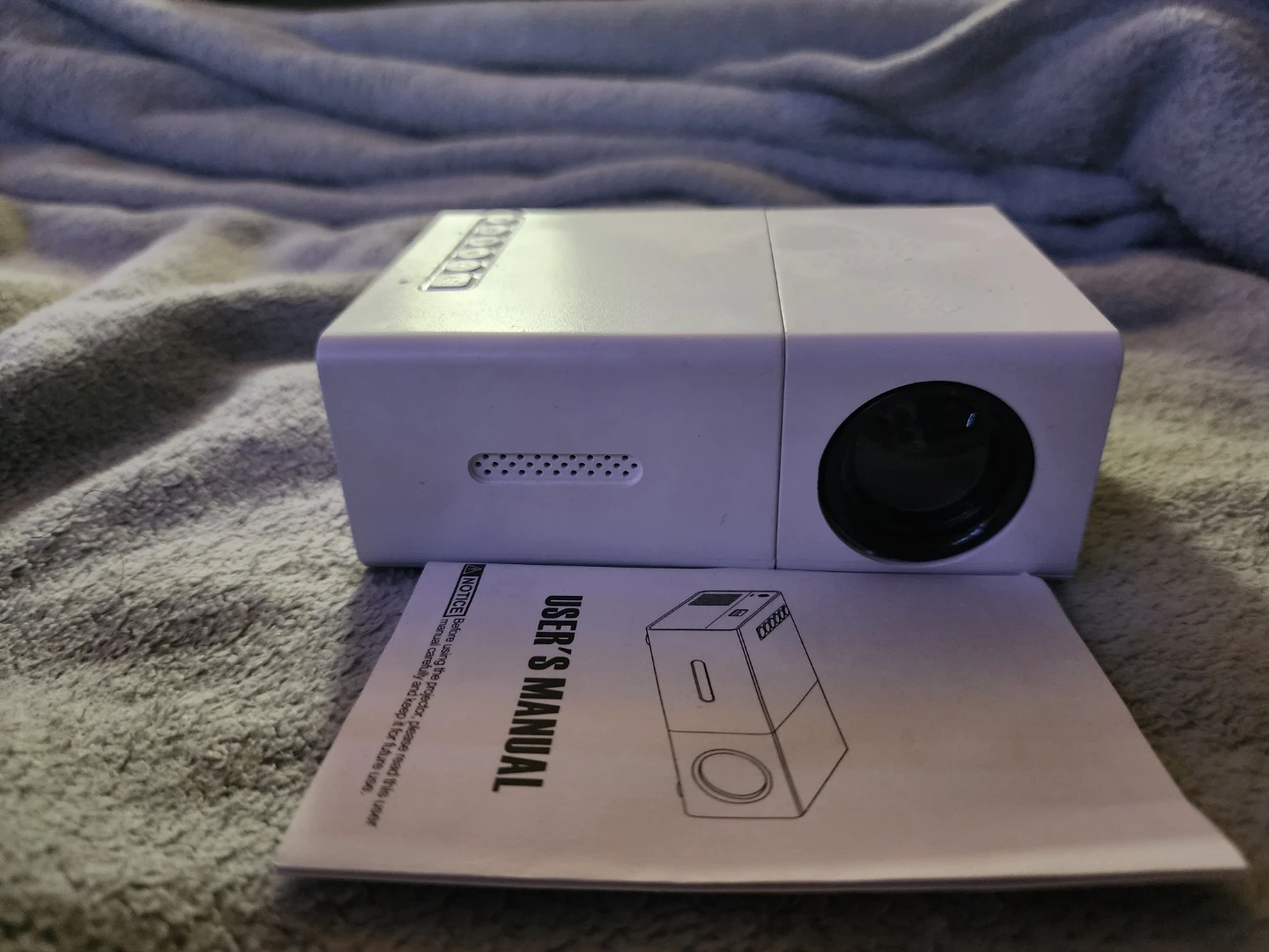 Mini Portable Projector with User Manual and Adapter