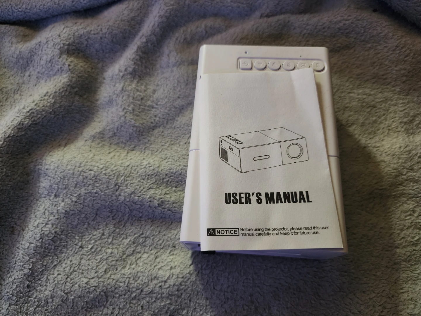 Mini Portable Projector with User Manual and Adapter - photo 5