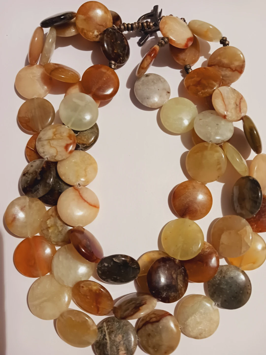 Sterling Silver 925 Eclectic Mix of Gemstones Necklace - photo 2