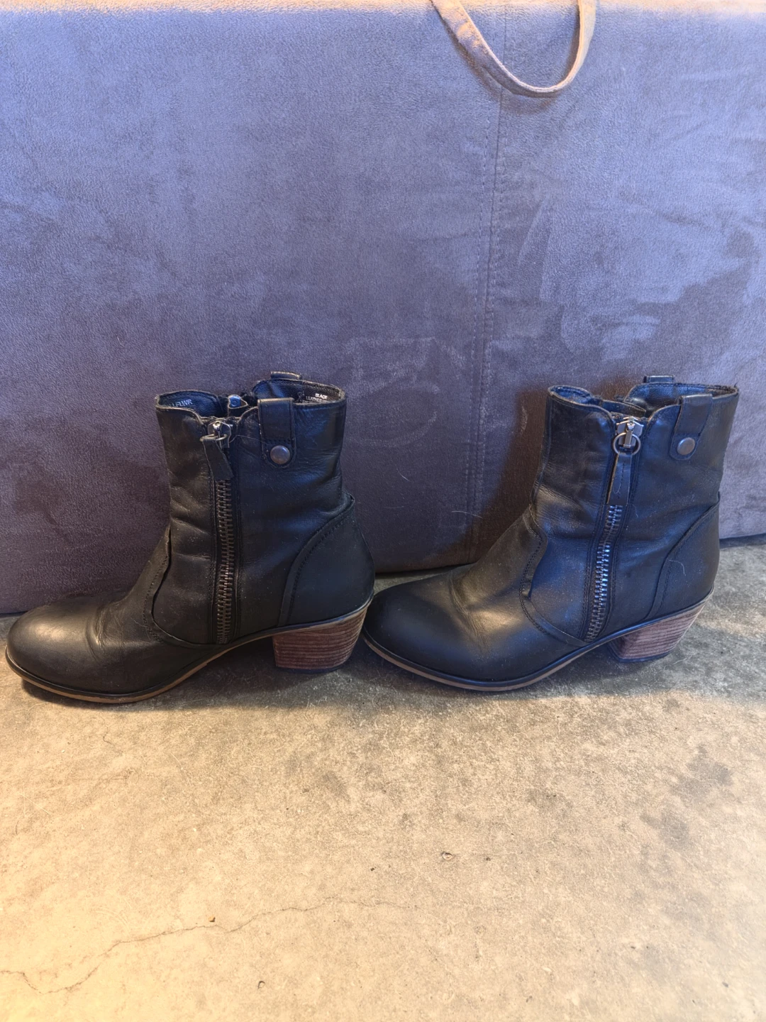 Steve Madden Black Leather Ankle Boots - photo 2