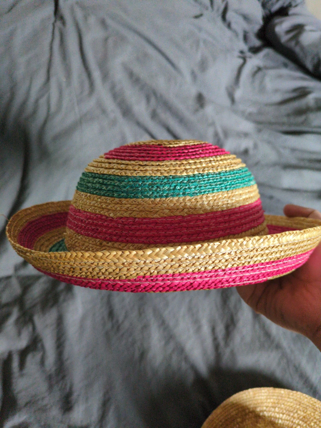 Striped Straw Sun Hat - photo 3