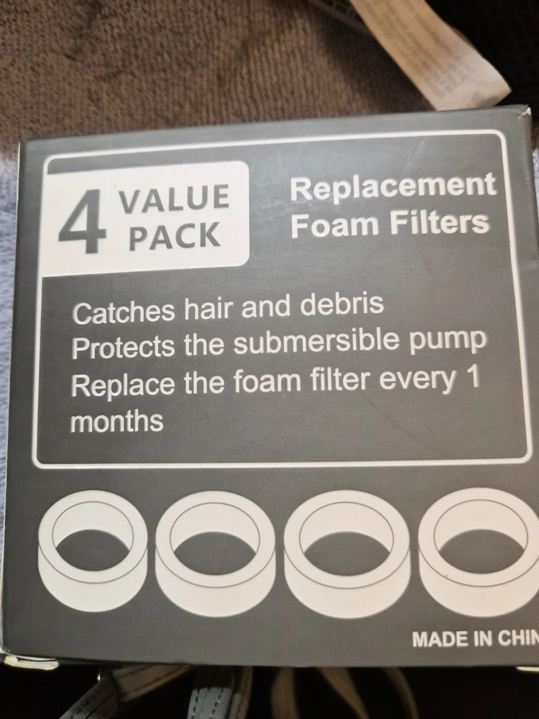 Replacement Foam Filters for FLUFFYUNION Cat Water Fountain