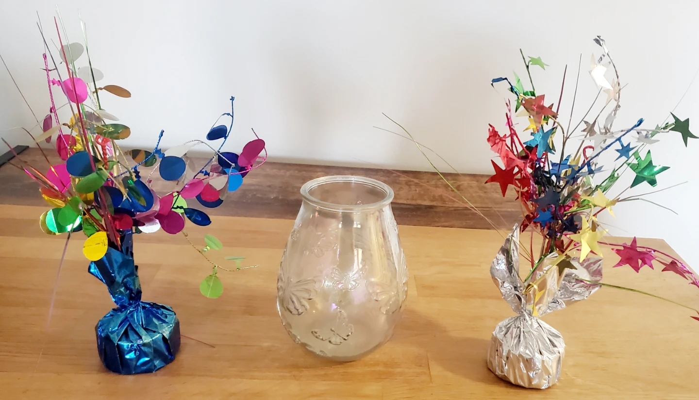 Party Centerpiece Decorations & Vase