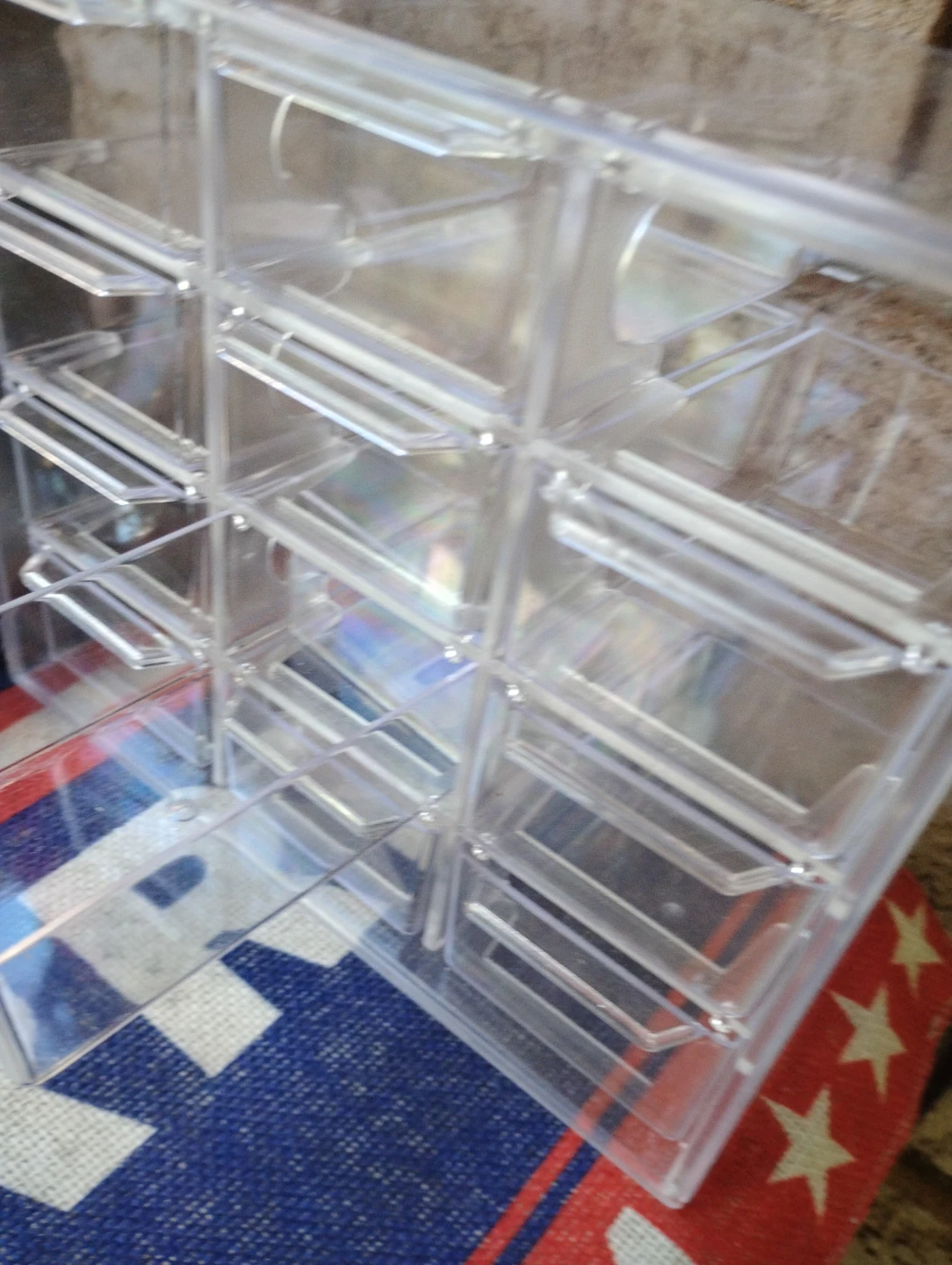 Clear Plastic Organizer with 9 Drawers ⚽ - photo 2
