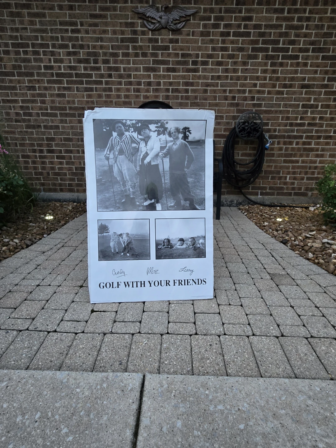 The Three Stooges Golf Poster