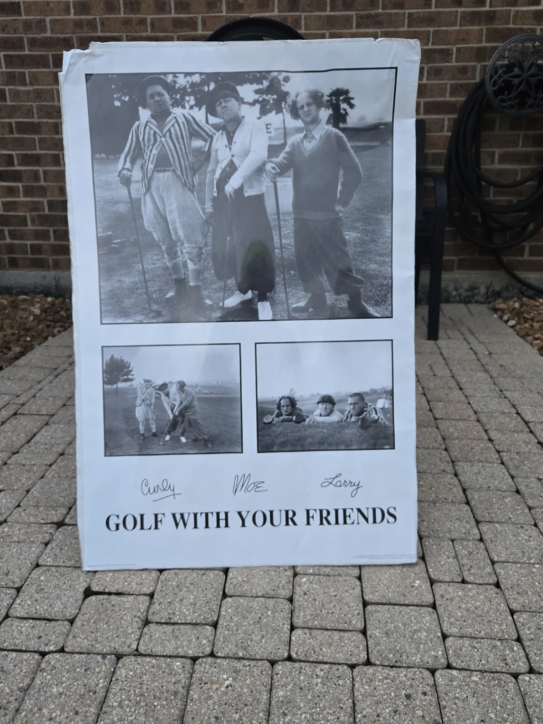 The Three Stooges Golf Poster - photo 2