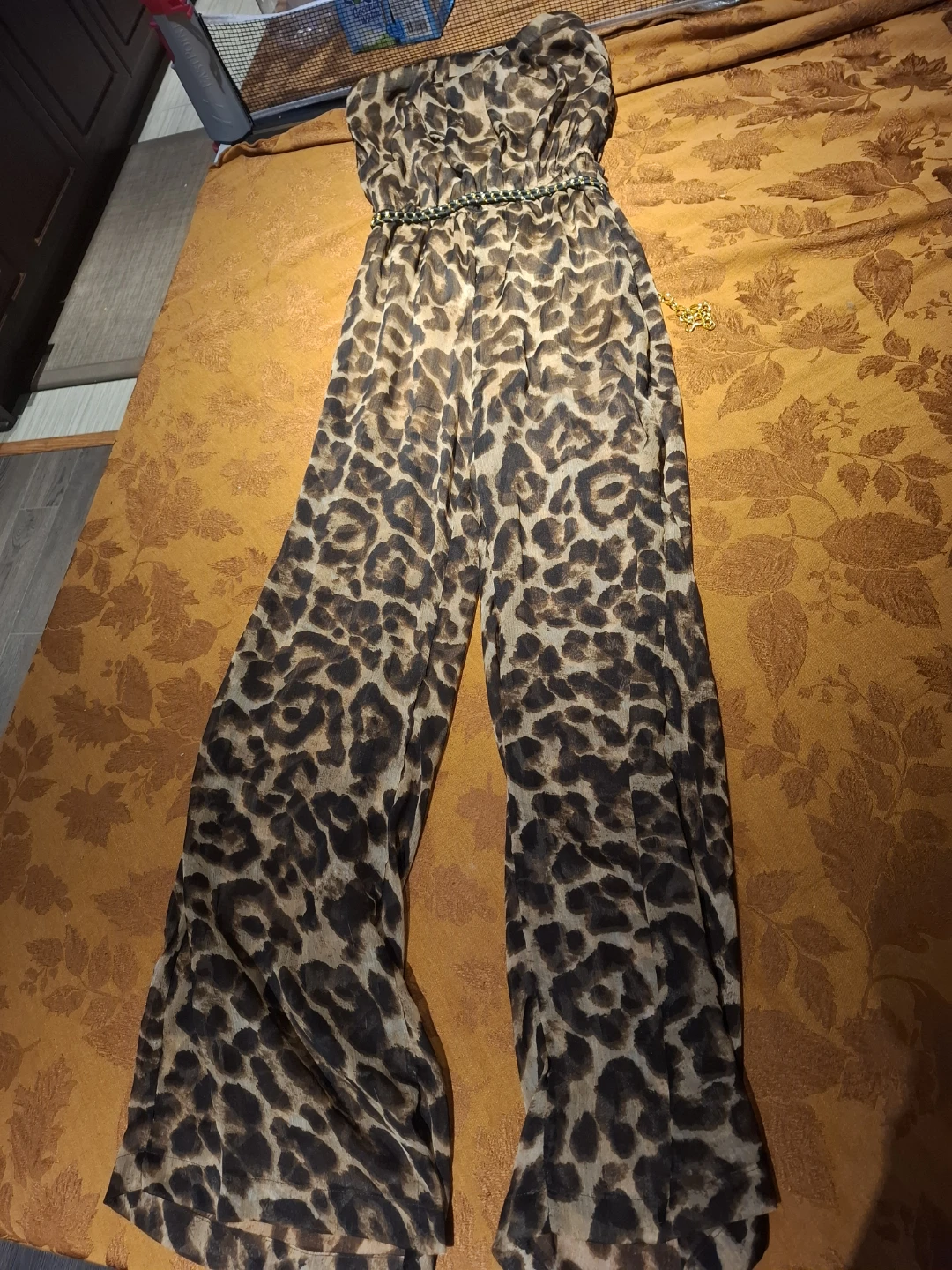UK2LA Leopard Print Jumpsuit M/M