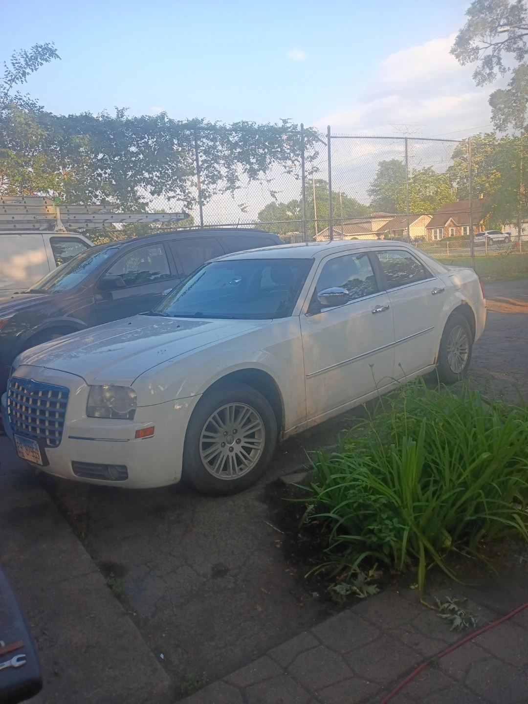 White Chrysler 300 Sedan