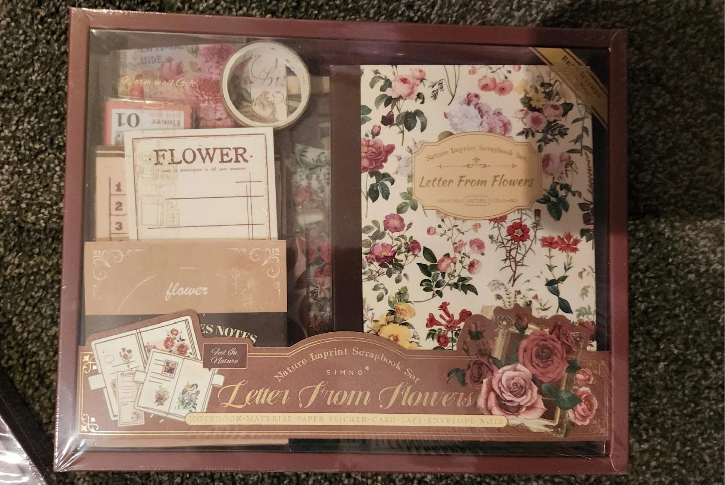 Simno Scrapbook Gift Set - Time Traveler & Letter From Flowers - photo 4