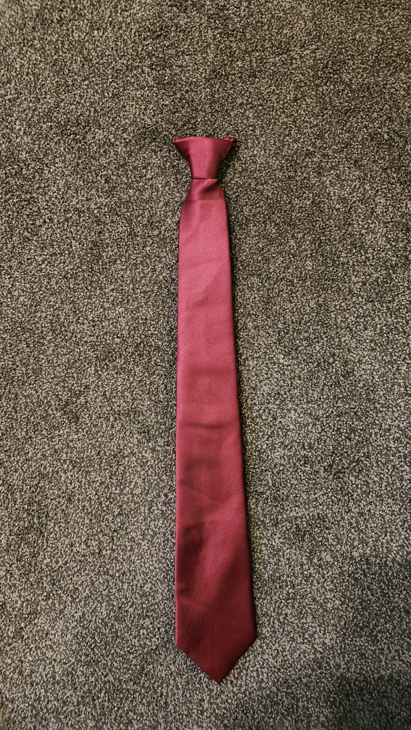 Clip-on Tie - Burgundy
