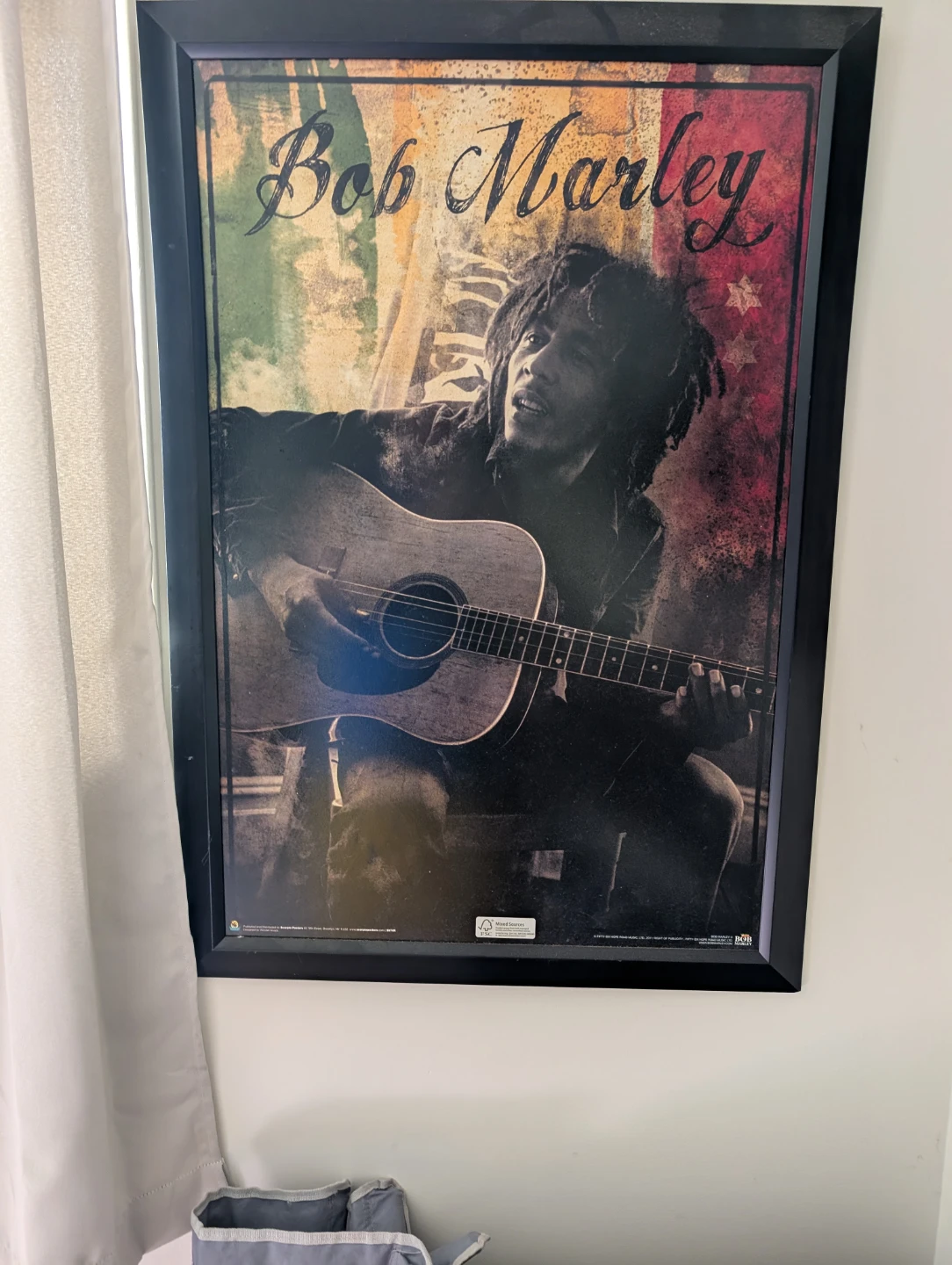 Framed Bob Marley Poster