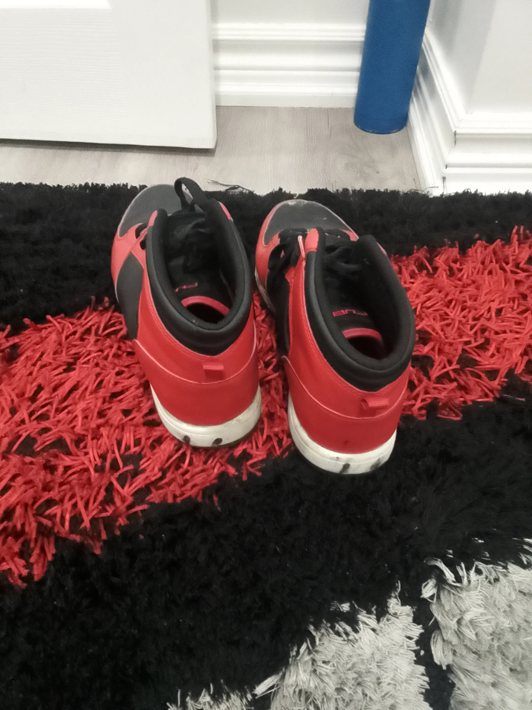 Red and Black High-Top Sneakers - photo 3